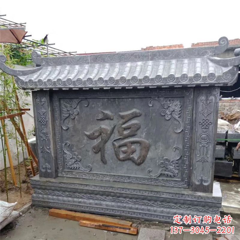 河南中领雕塑:福字雕塑,点缀婚房庭院