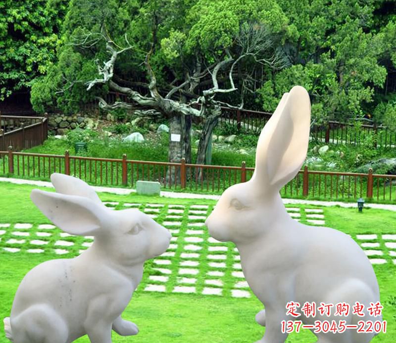 河南中领雕塑定制独特的兔子雕塑