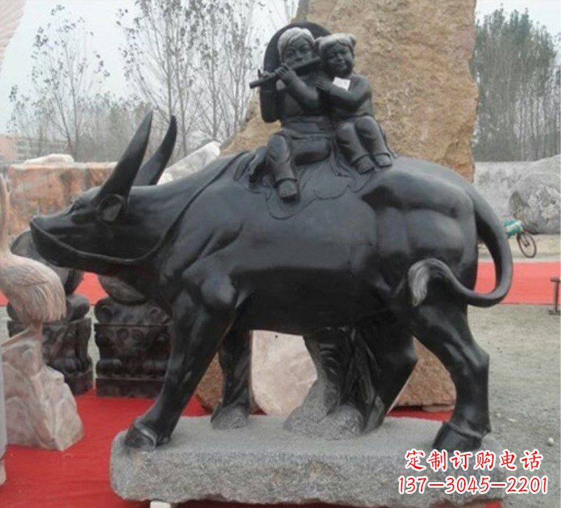 河南传承经典,表达淳朴——牧童雕塑