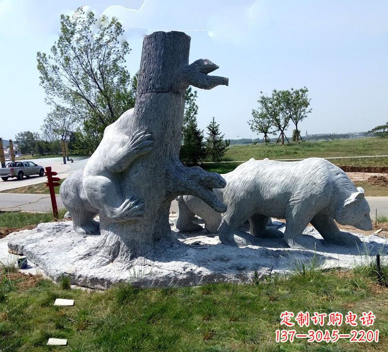 河南欧洲风格狗熊公园雕塑