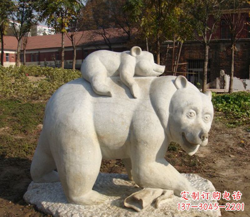 河南狗熊雕塑景观,给你一个精美园林