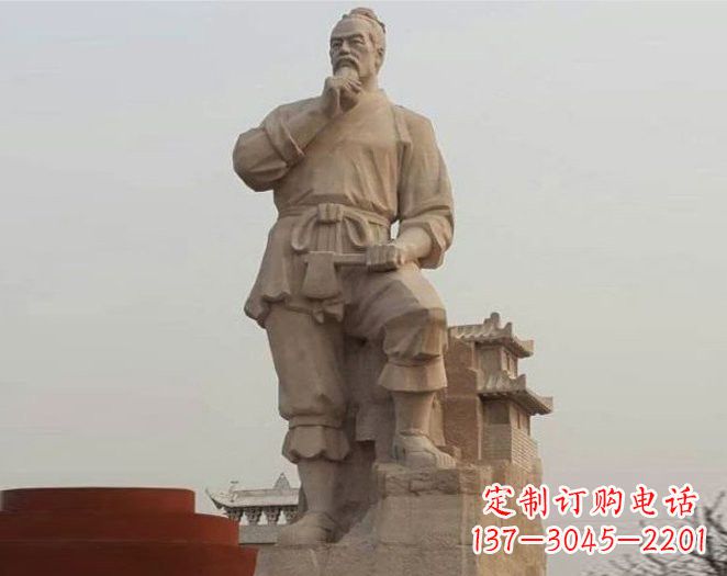 河南重拾古代风采,中领雕塑打造高贵的鲁班雕塑
