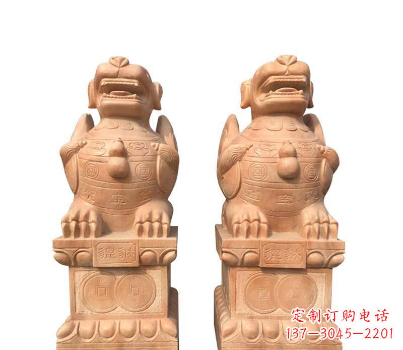河南精美貔貅雕塑,让太古神兽在家中常伴