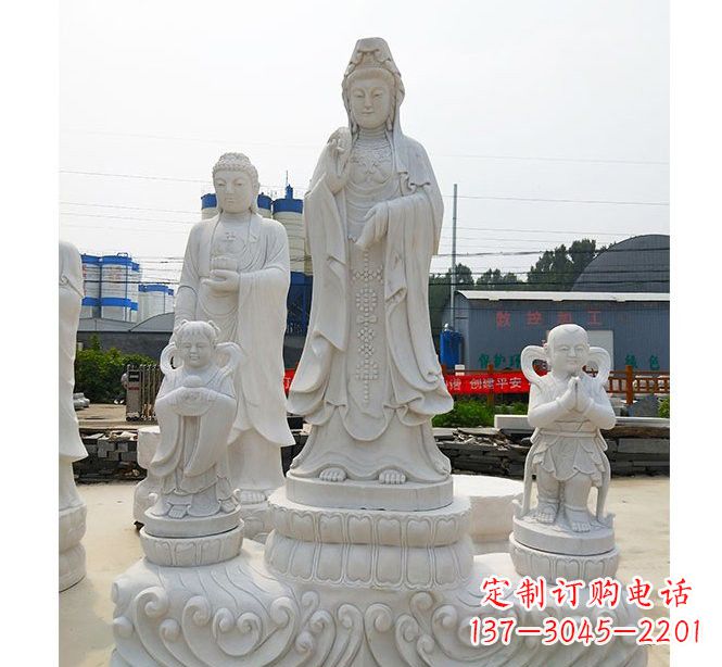河南手工精美的观音塑像