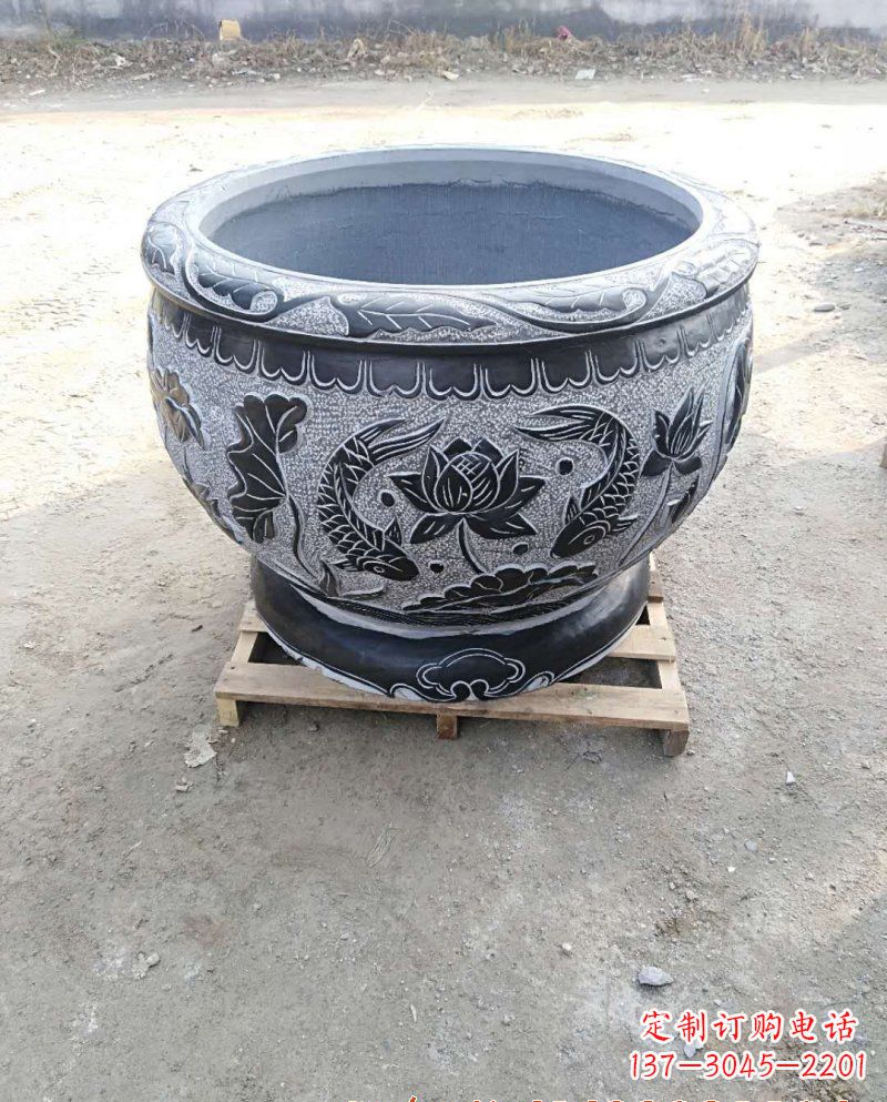 河南独特雕花盆,精美别致的家庭装饰