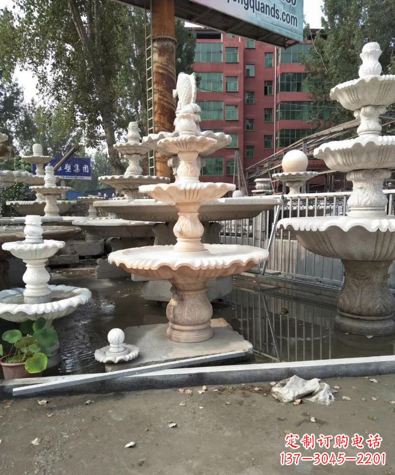 河南中国传统石雕喷泉,雕刻艺术之美