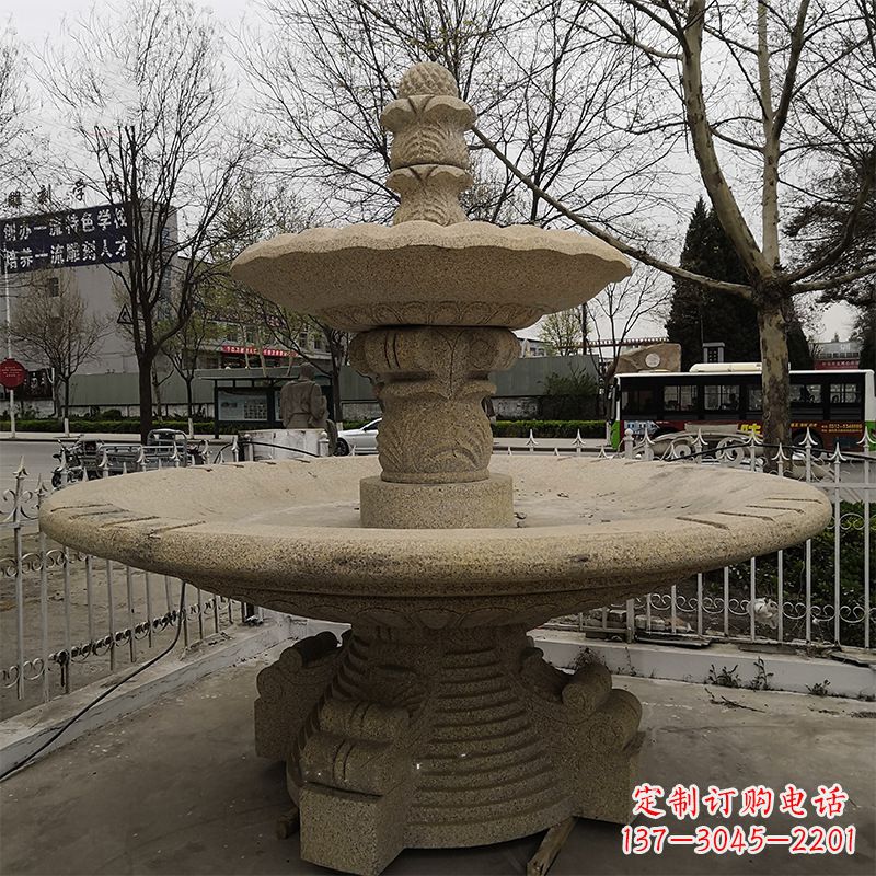 河南风水精灵,莲花开道——铸铁风水球雕塑