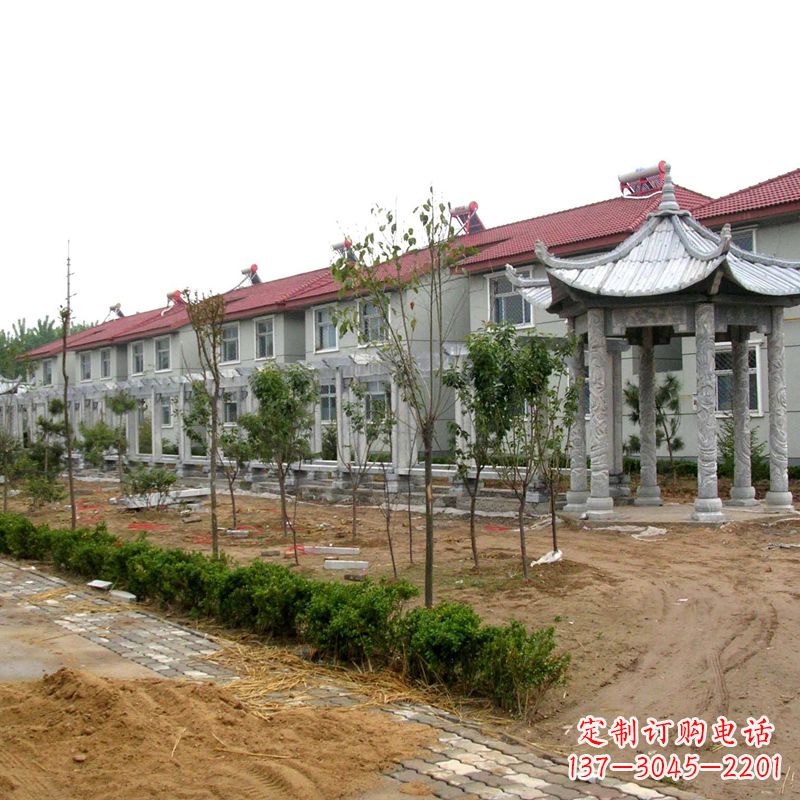 河南中领雕塑打造精美凉亭雕塑