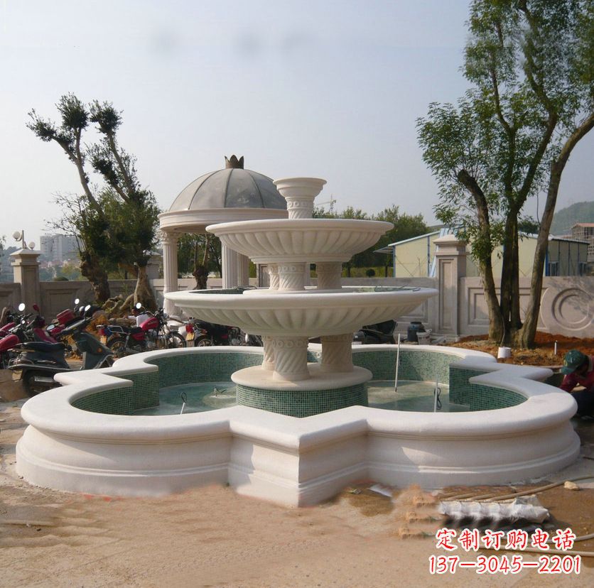 河南石雕喷泉:源源不绝的悠然美景