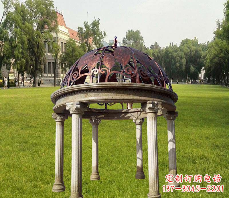 河南优质石雕凉亭,添彩美景