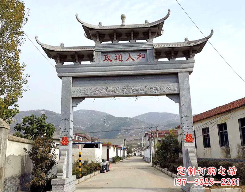 河南全球领先的石雕牌楼雕塑定制服务