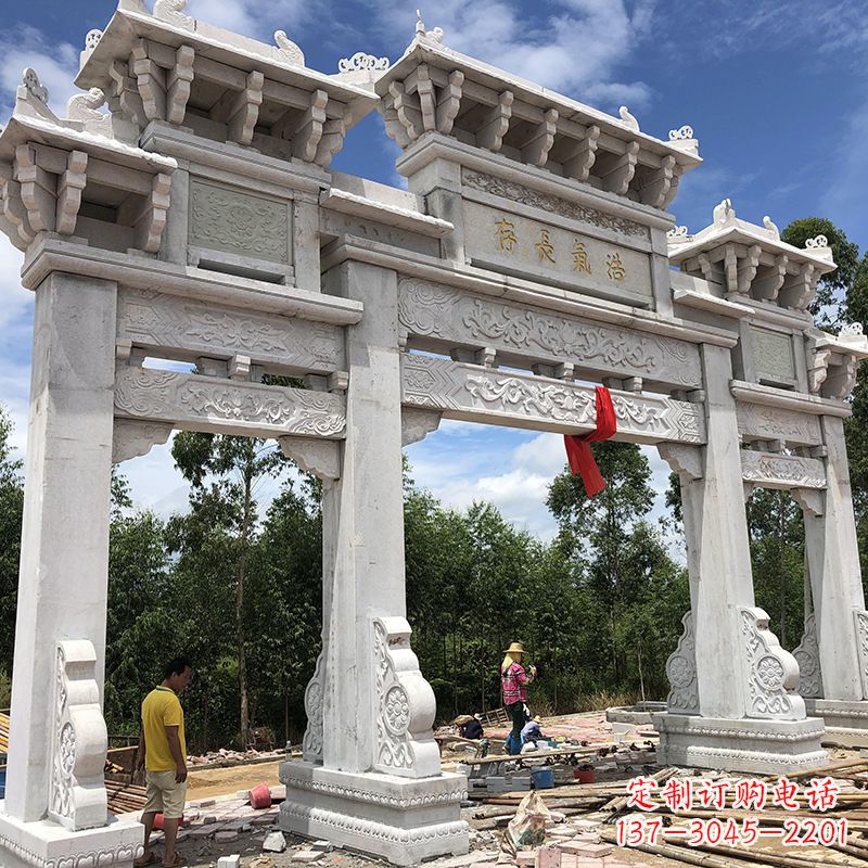河南石雕牌坊陵墓雕塑,让你的家族历史永载史册