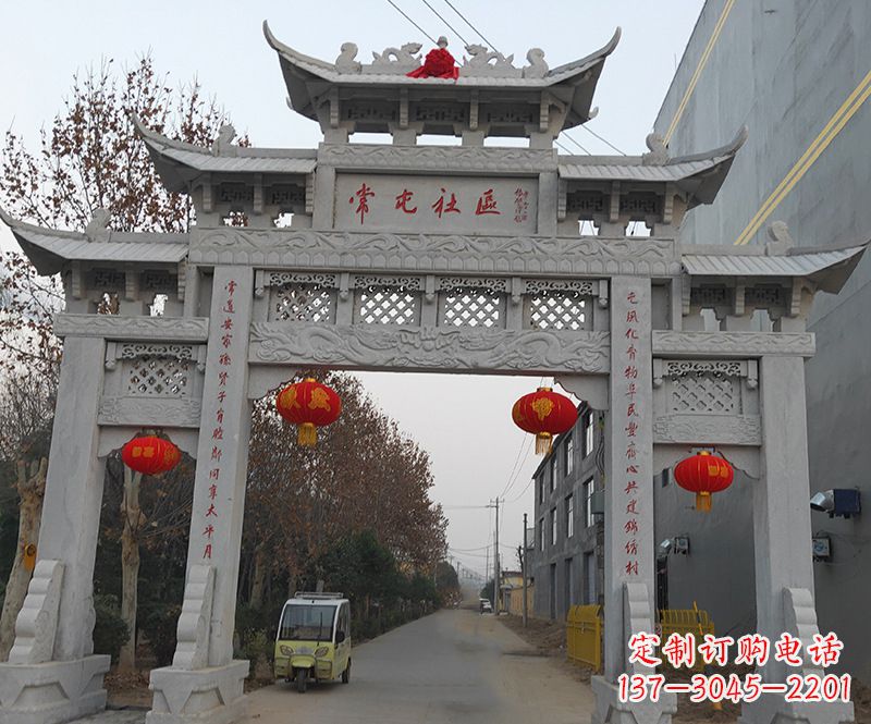 河南石雕牌坊楼