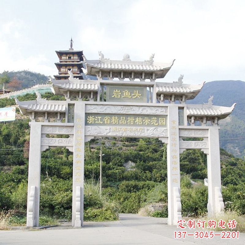 河南精美的牌楼雕塑,象征着一种贵族文化