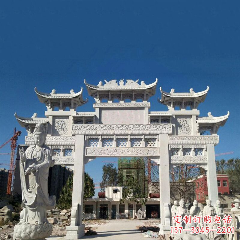 河南中领雕塑牌楼铸铜雕塑