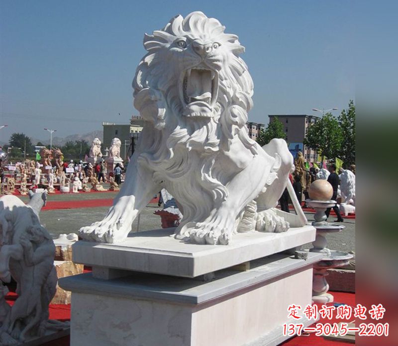 河南狮子雕塑,带来王者气派