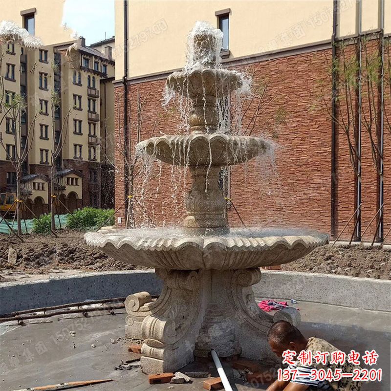 河南中领雕塑石喷泉雕塑