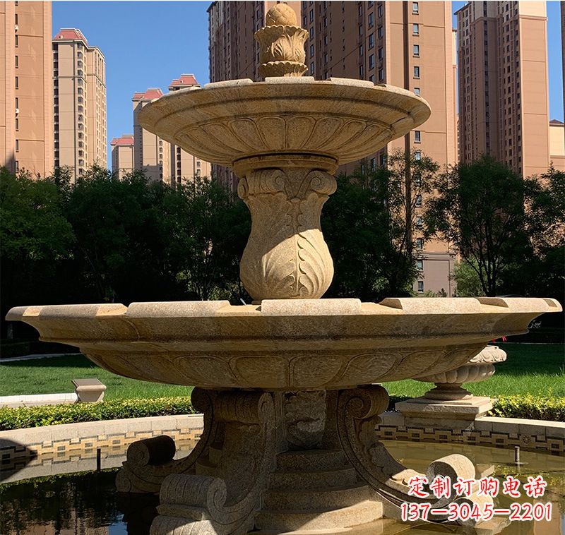 河南艺术品级石雕喷泉水景