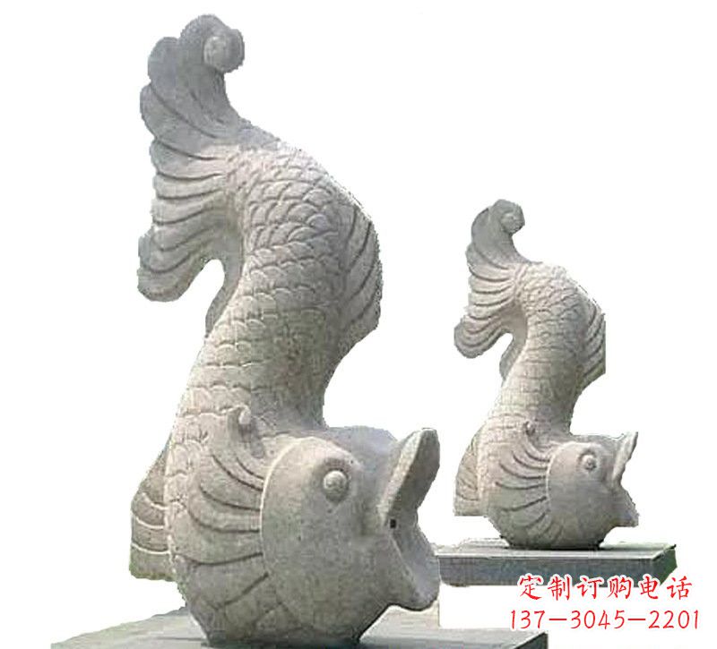 河南中领雕塑定制精美鲤鱼雕塑