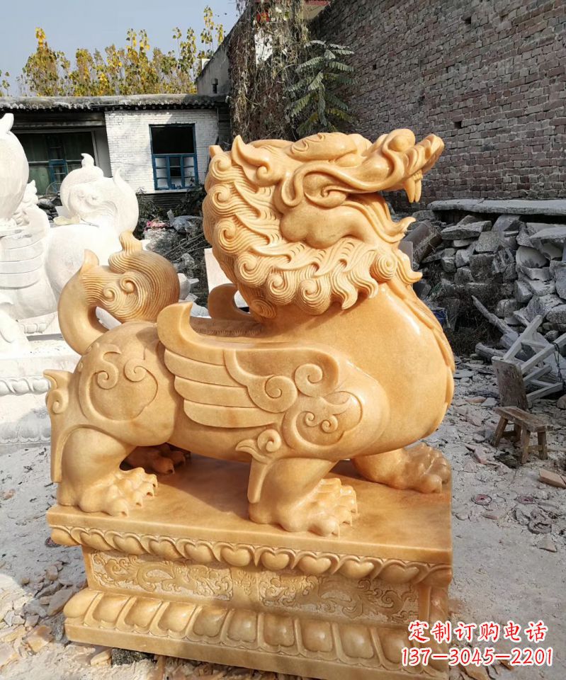 河南令人叹为观止的貔貅雕塑
