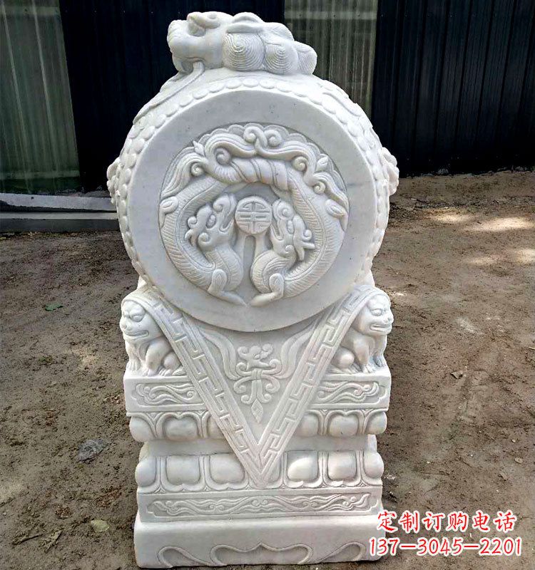 河南精致麒麟,点亮门墩
