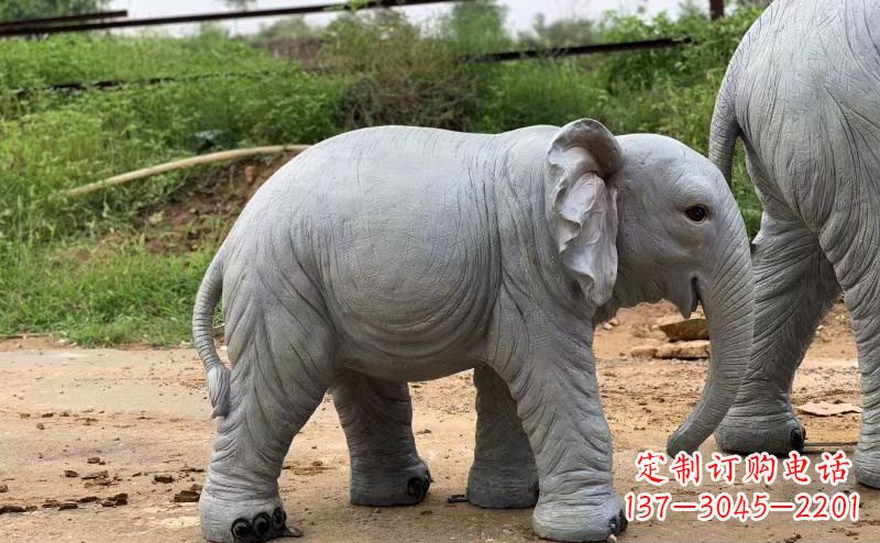 河南青石大象雕塑,典雅而又时尚