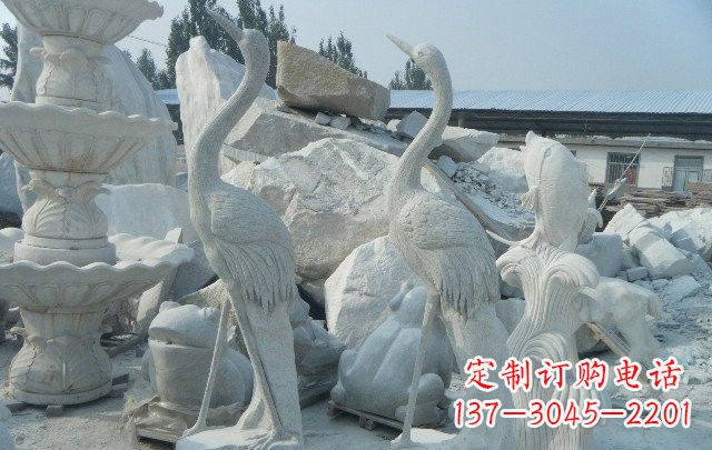 河南石雕仙鹤