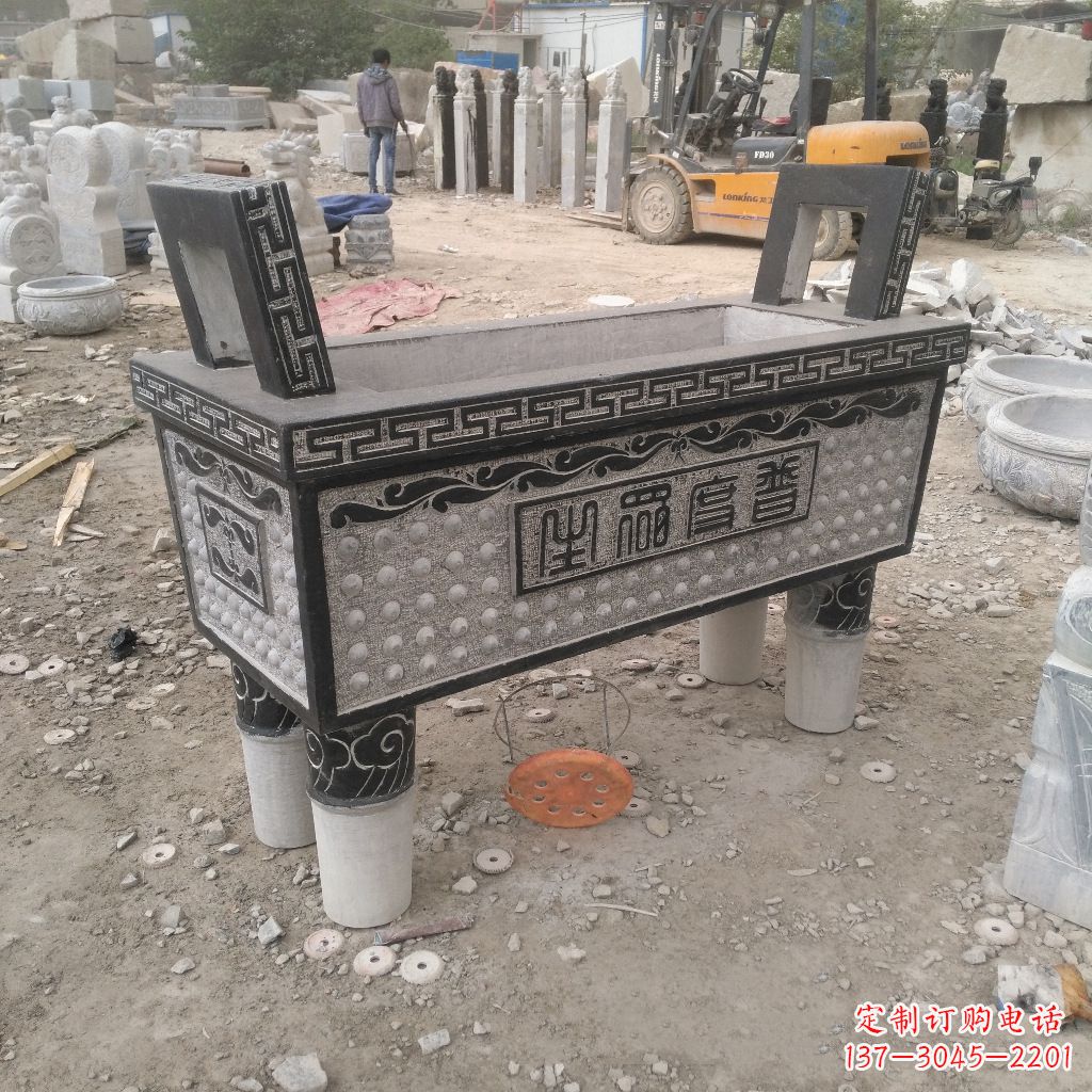 河南石雕香炉鼎