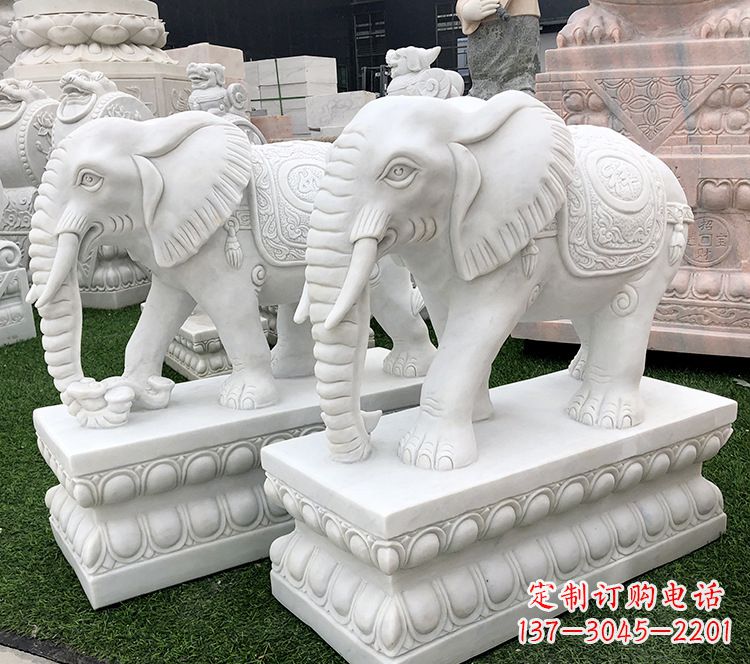 河南石浮雕大象