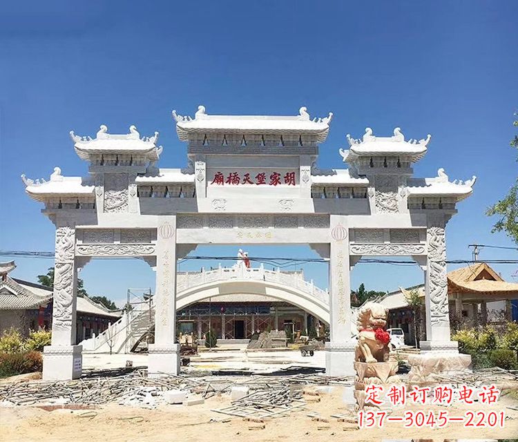 河南石牌坊的雕刻
