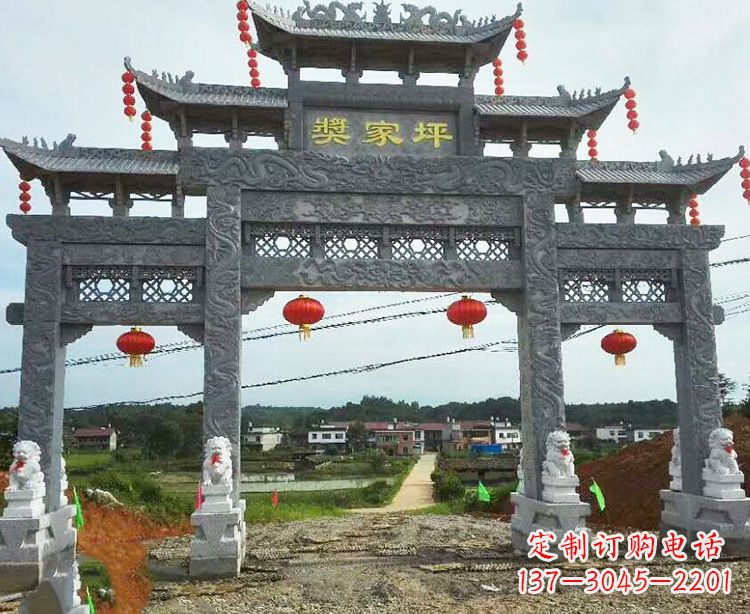 河南石牌坊石雕