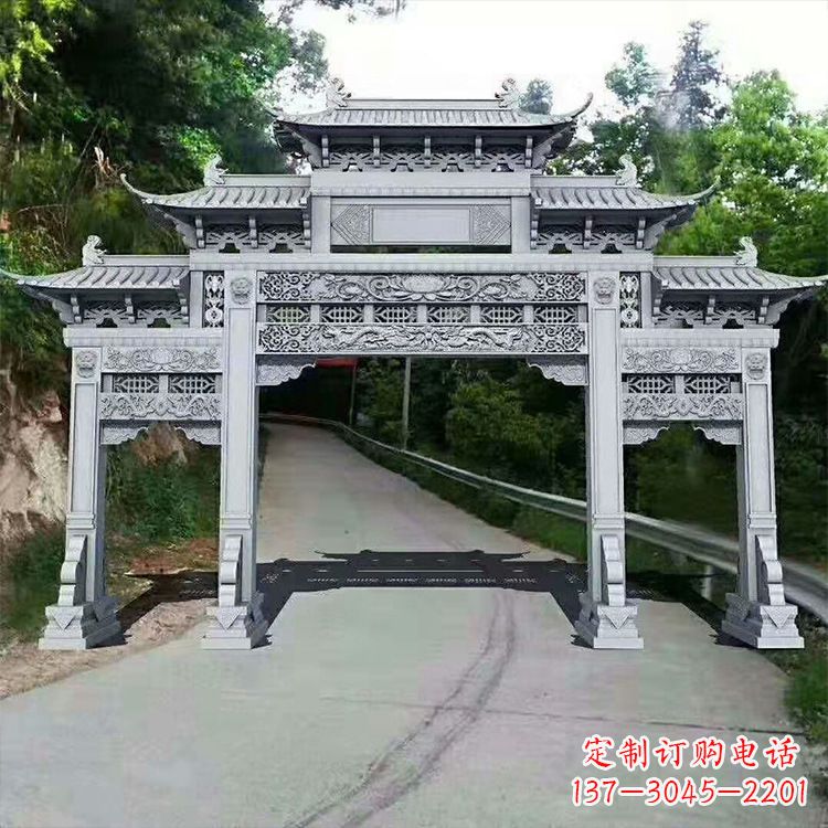 河南石牌楼青石牌坊