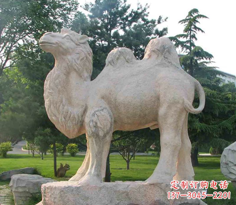 河南石头骆驼雕塑