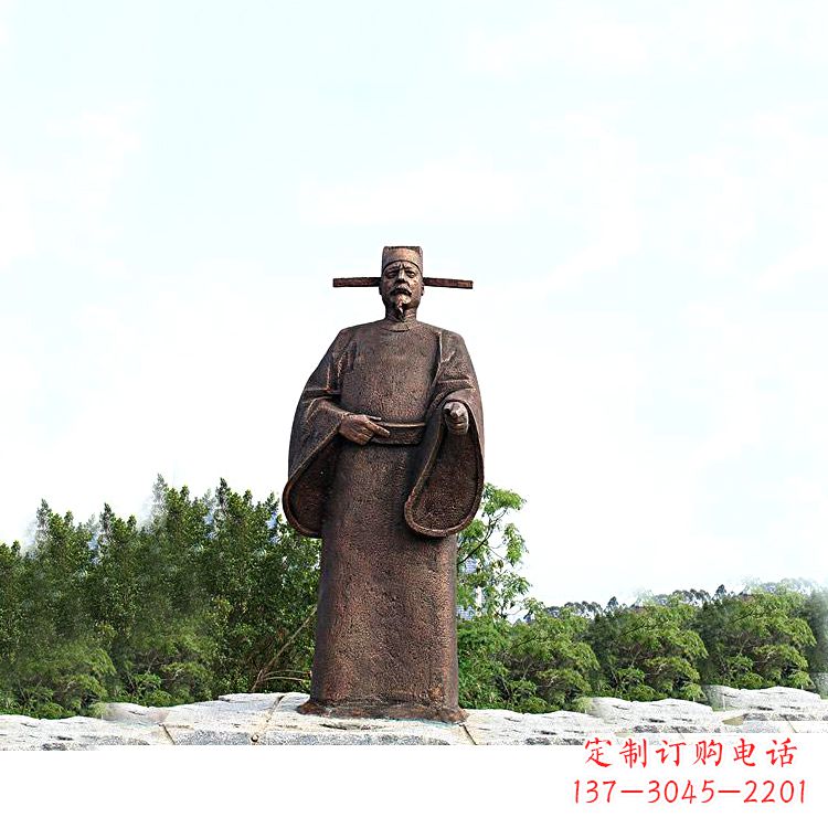 河南世界法医学鼻祖纯铜宋慈公园景区终归历史名人雕像