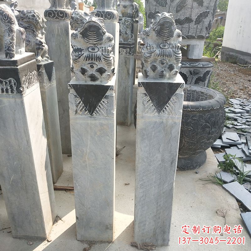 河南拴马桩石雕