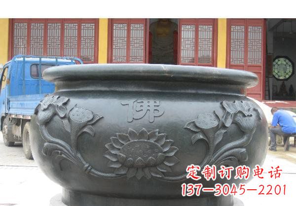 河南水缸寺庙铜雕 (2)