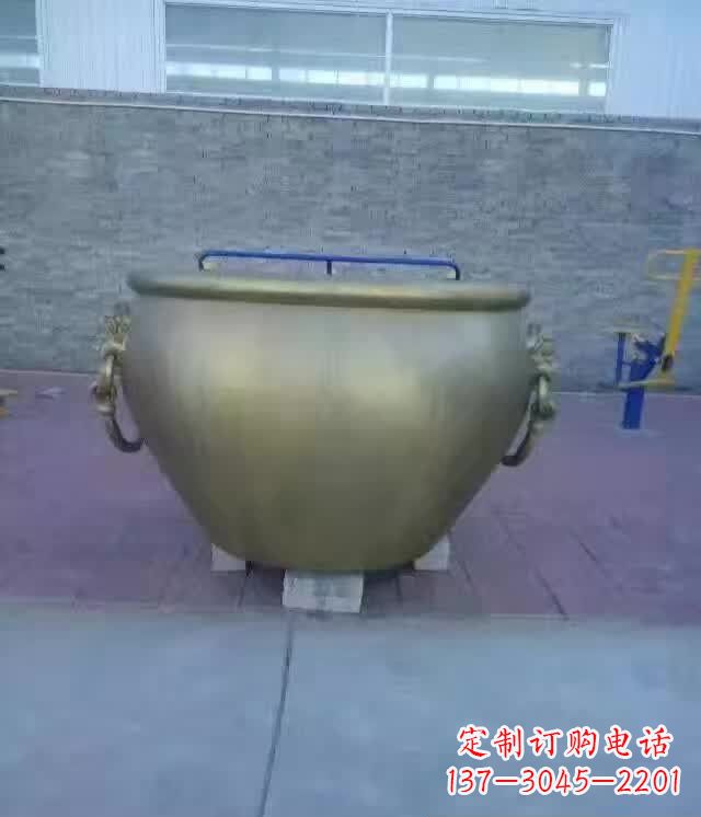河南水缸铜雕塑