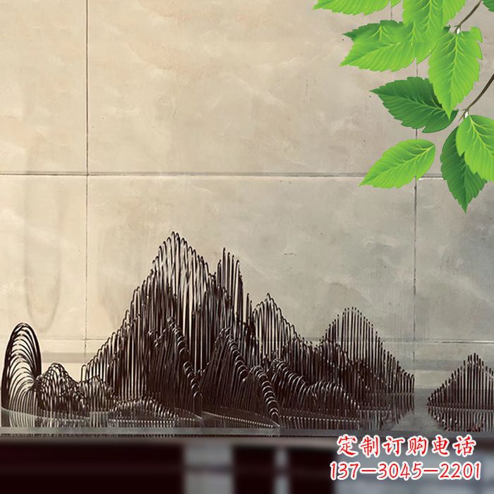 河南水景水池不锈钢假山雕塑