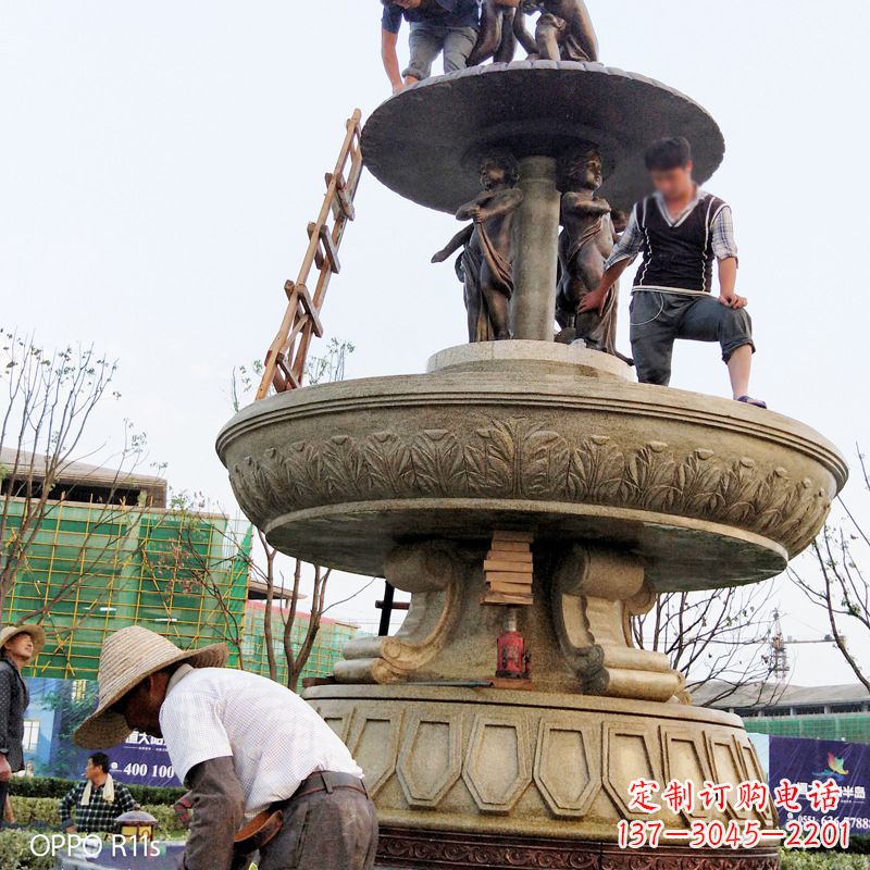 河南水头石雕喷泉