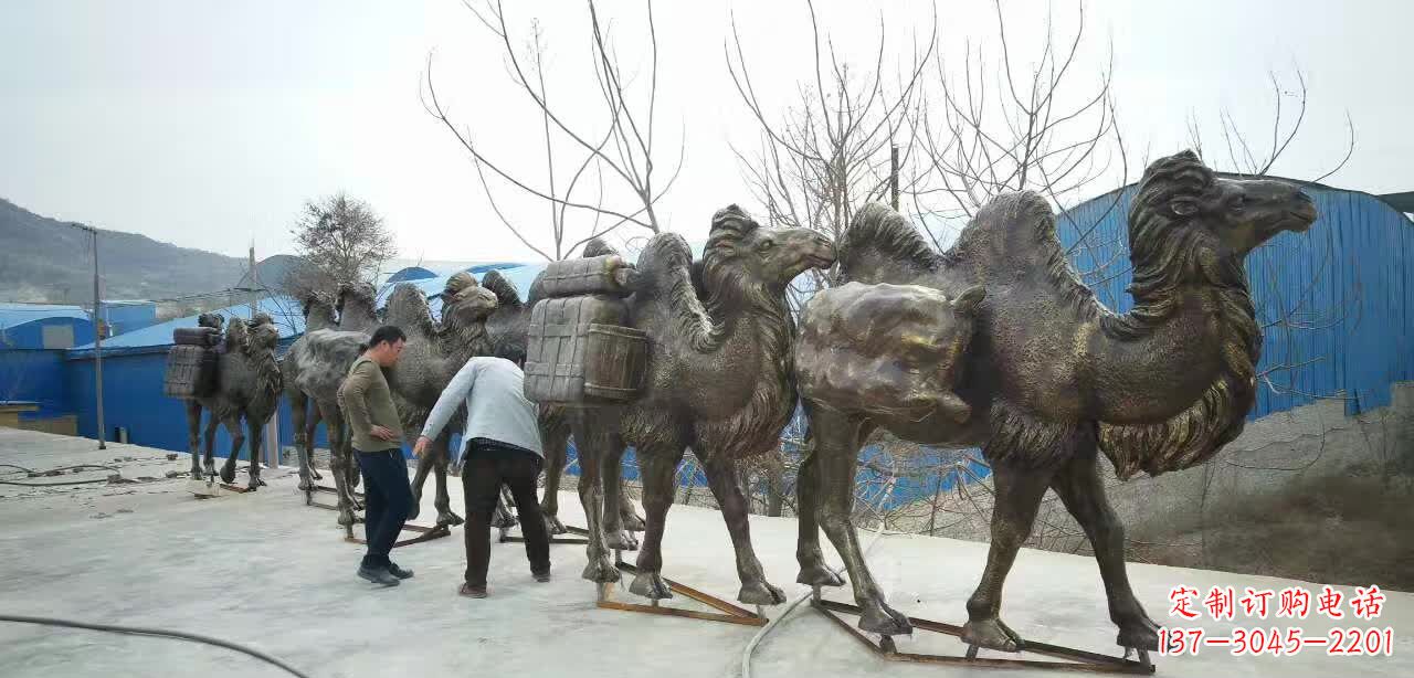 河南丝绸之路骆驼雕塑