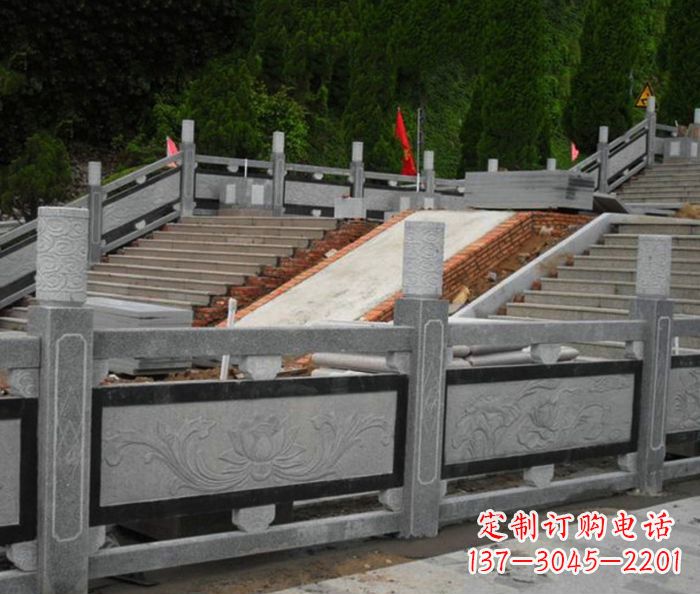 河南寺庙景观仿古石栏板 (2)