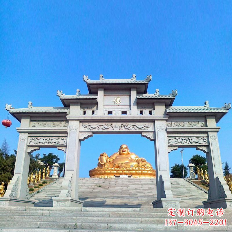 河南寺庙石雕牌坊