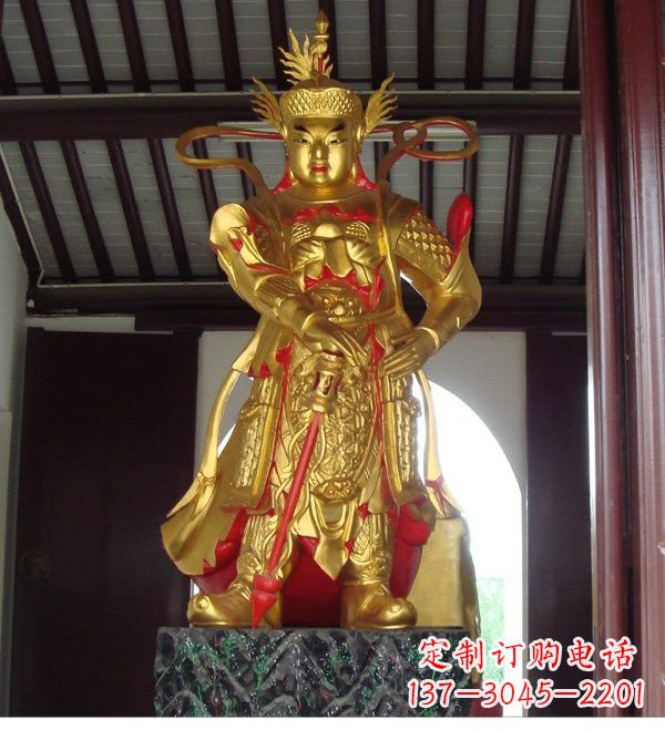 河南寺庙韦陀菩萨铜雕