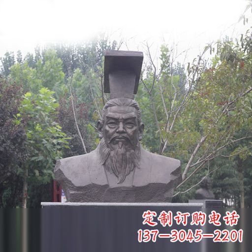 河南隋朝开国皇帝隋文帝杨坚石雕头像