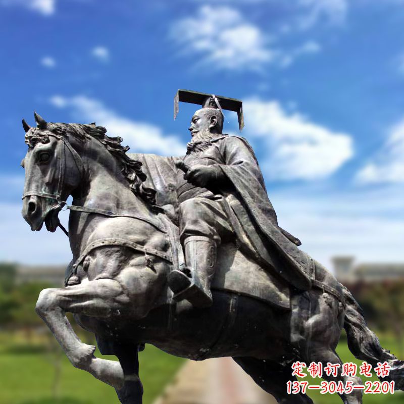 河南隋文帝骑马雕塑