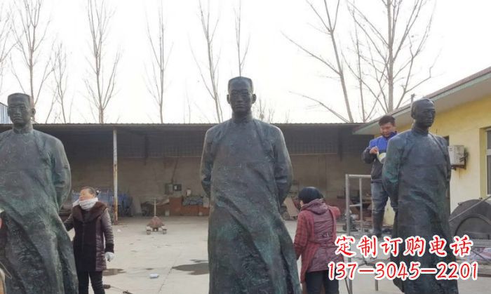 河南陶行知人物铜雕 (3)