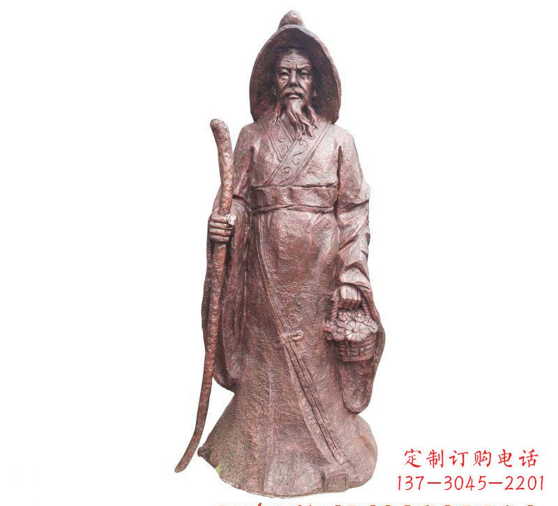河南陶渊明铜雕像