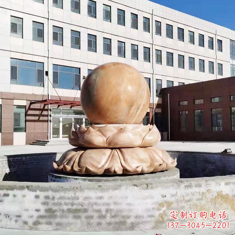河南特色的石雕风水球