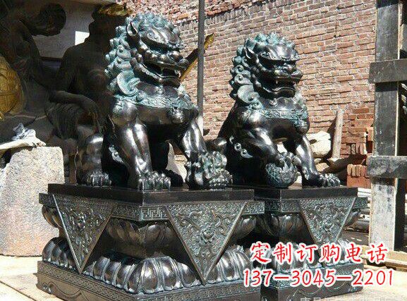 河南天安门狮子铜雕塑
