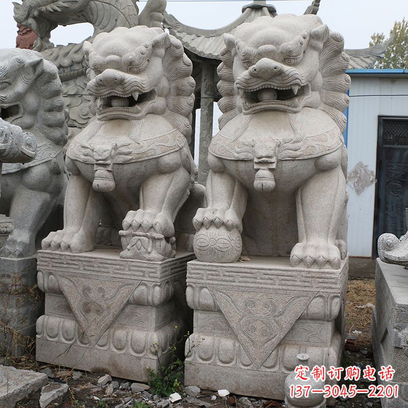 河南天安门狮子石雕塑